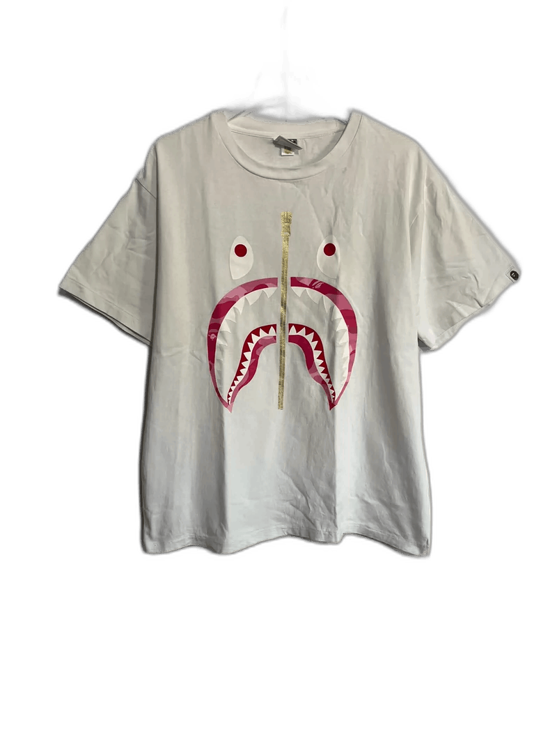 Bape Shark Short Sleeve T-shirt in Pink