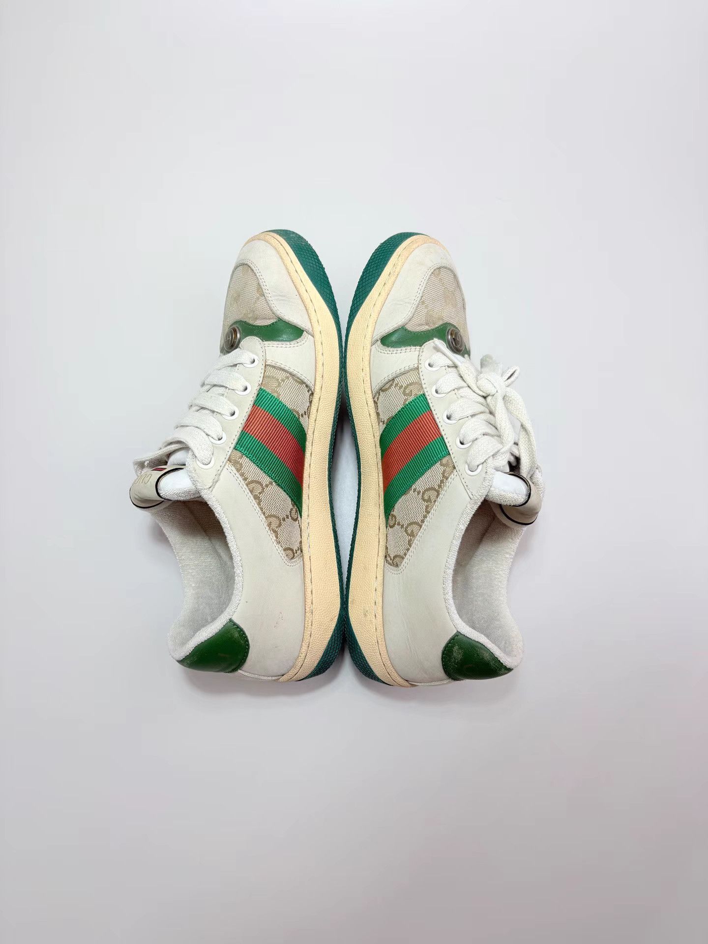 Gucci GUCCI Red and White Dirty Shoes K1 Size US 8 / IT 38 - 5 Thumbnail