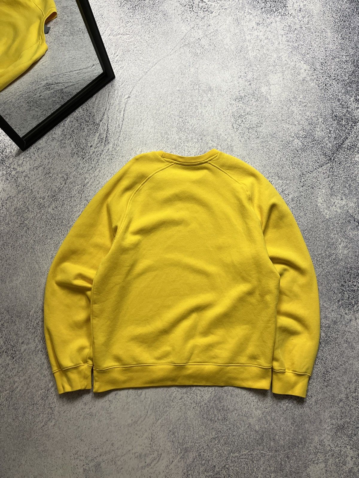 Nike Vintage 2000’s Nike Sportswear Swoosh Logo Yellow Crewneck Size US M / EU 48-50 / 2 - 6 Thumbnail