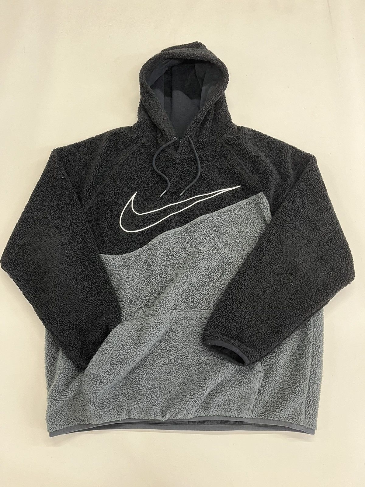 Nike Vintage Nike furry hoodie Grailed