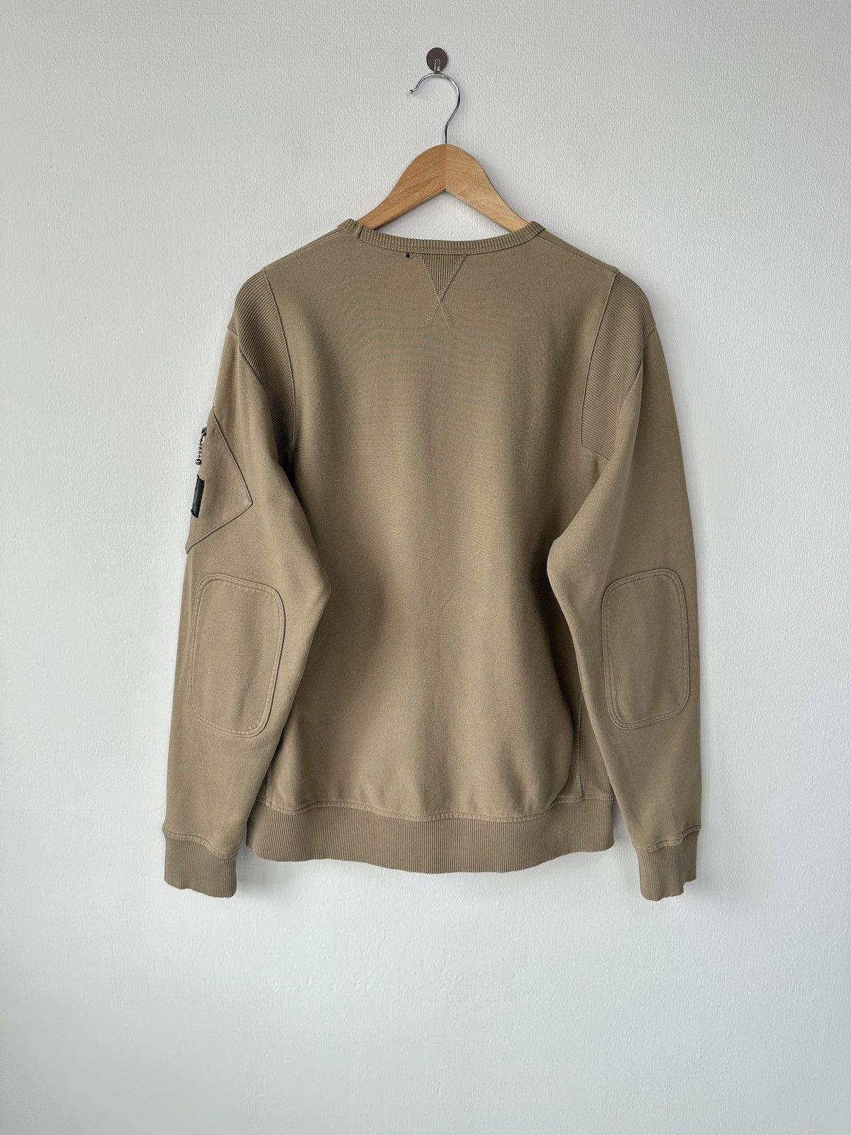 Belstaff BELSTAFF Signature Crewneck Beige Sweatshirt Big Logo Men’s Size US L / EU 52-54 / 3 - 2 Thumbnail