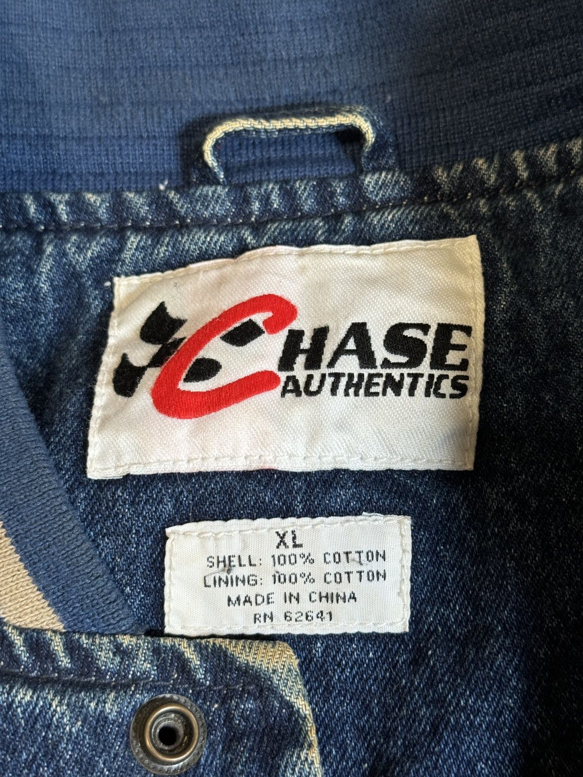 Chase Authentics × NASCAR × Vintage Vintage 90s Rusty Wallace #2 Chase Authentics Denim Jacket Size US XL / EU 56 / 4 - 4 Thumbnail