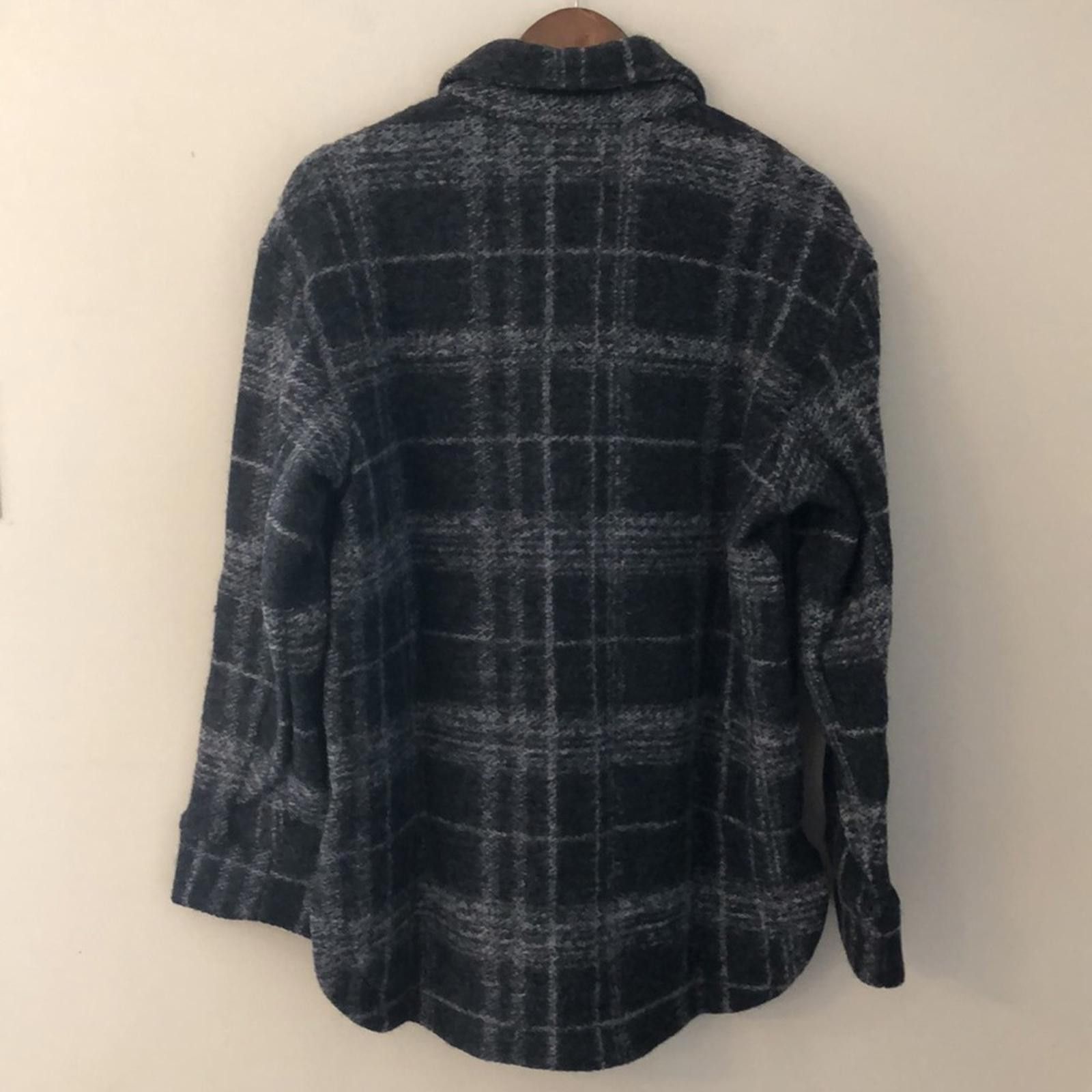 Banana Republic Banana Republic Factory gray wool plaid Shacket SZ Medium Size M / US 6-8 / IT 42-44 - 3 Thumbnail