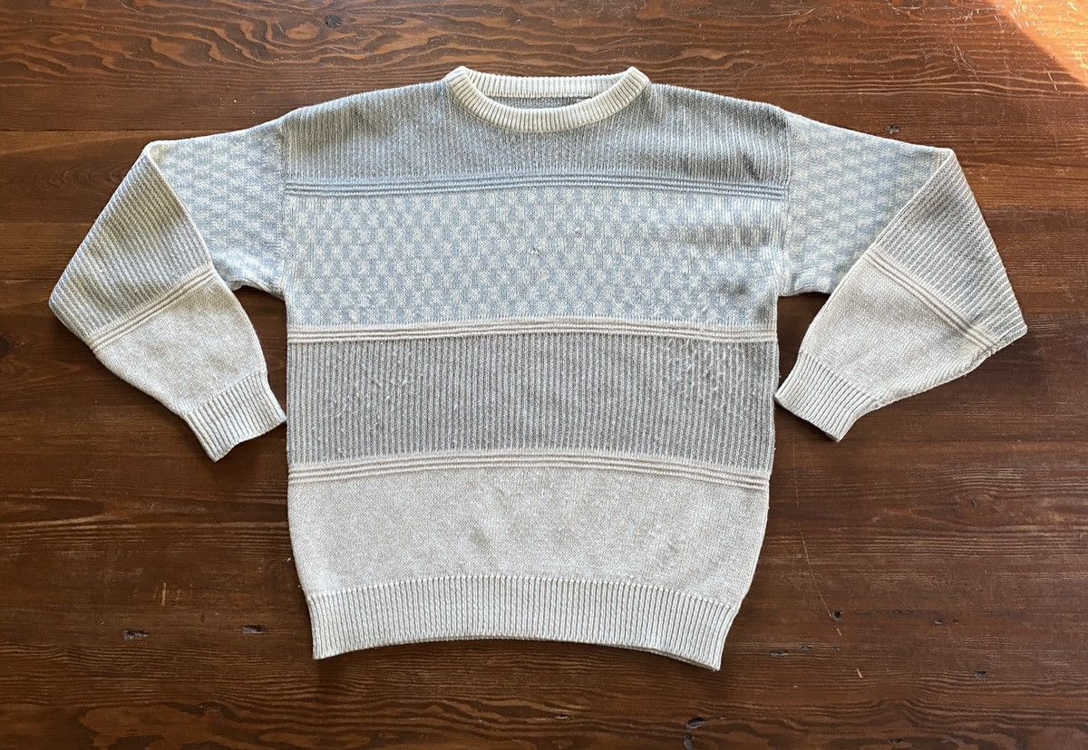 Vintage Vintage 90’s Saturdays Pastel Multi Pattern Knit Sweater Size US M / EU 48-50 / 2 - 2 Thumbnail