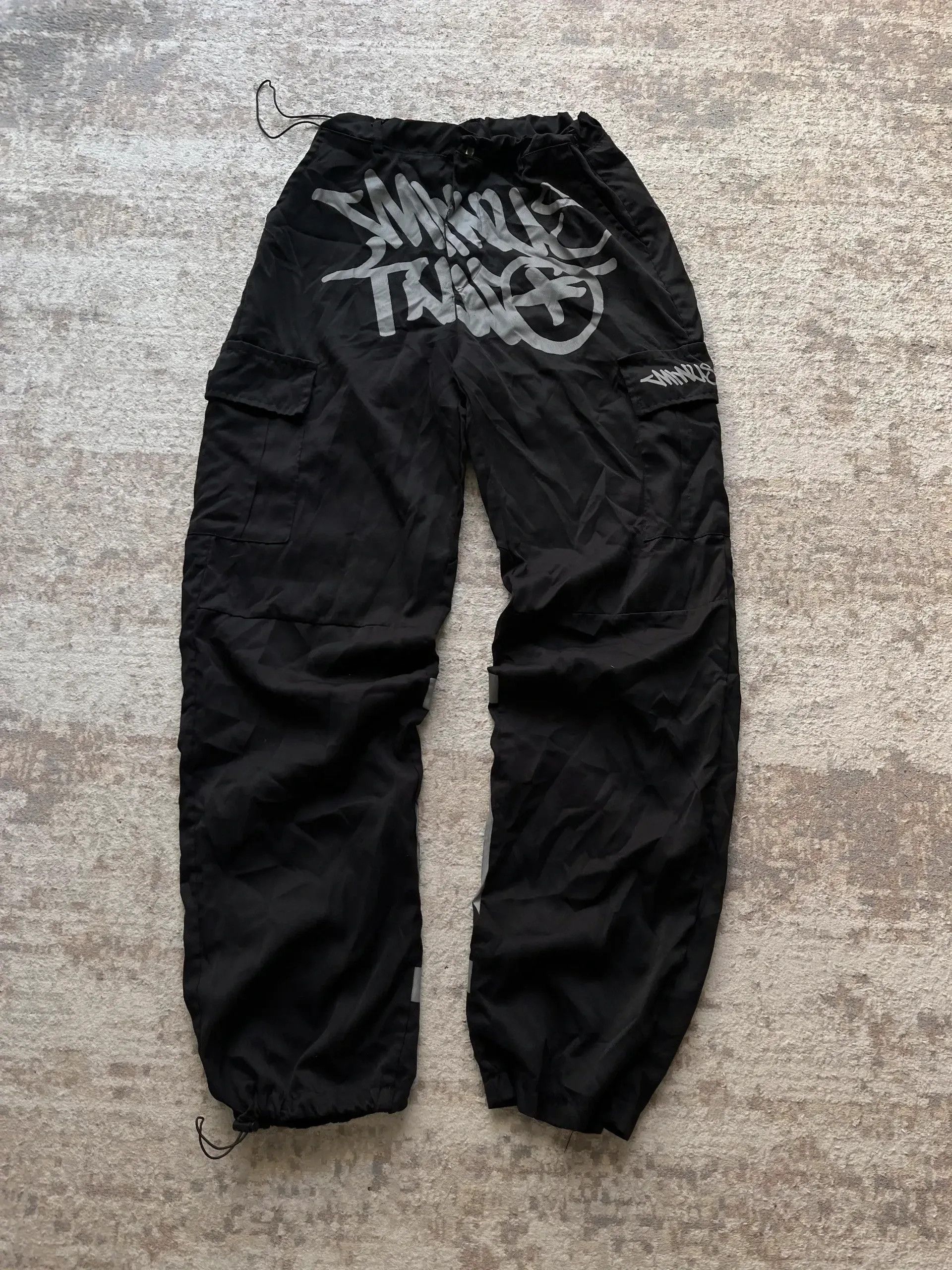 MINUS TWO デニム Minus Two Rhinestone Diamante Silver Black Cargo | Depop
