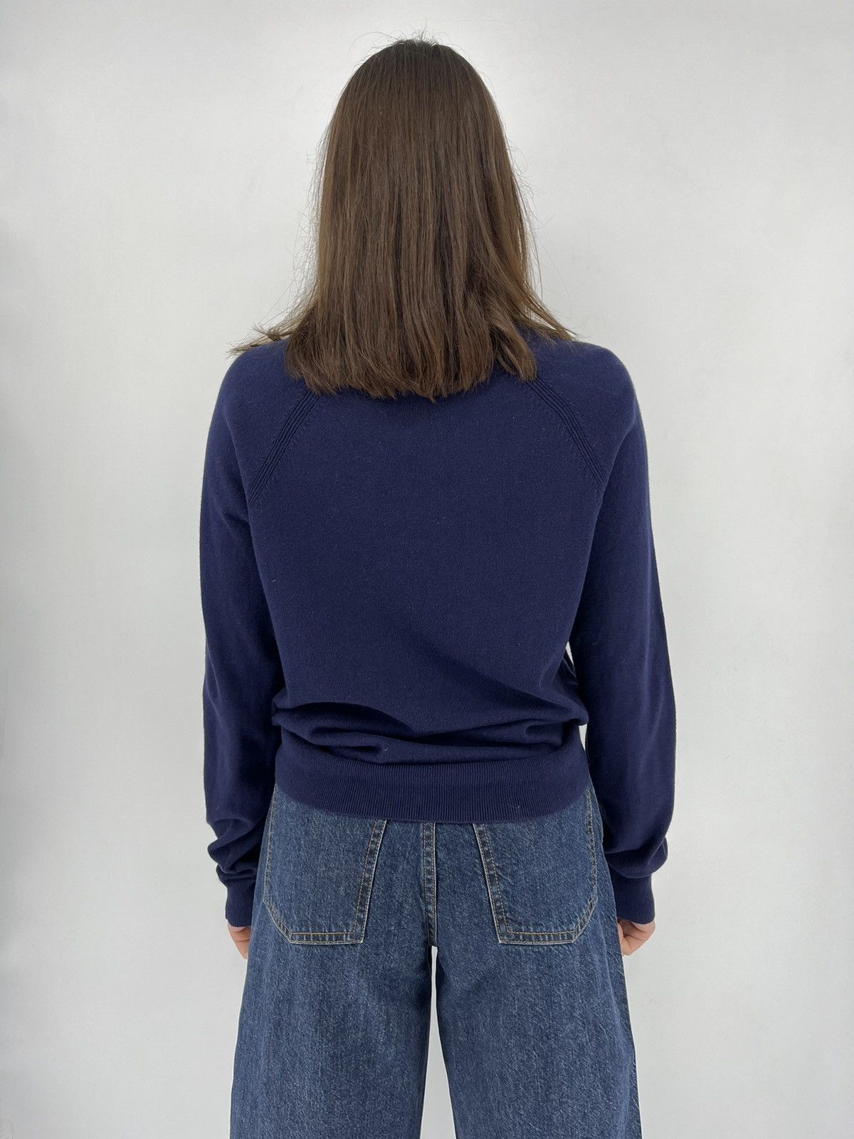 Gap × Vintage Lambswool Sweater Crewneck Pullover GAP Womens Small Navy Size S / US 4 / IT 40 - 6 Thumbnail