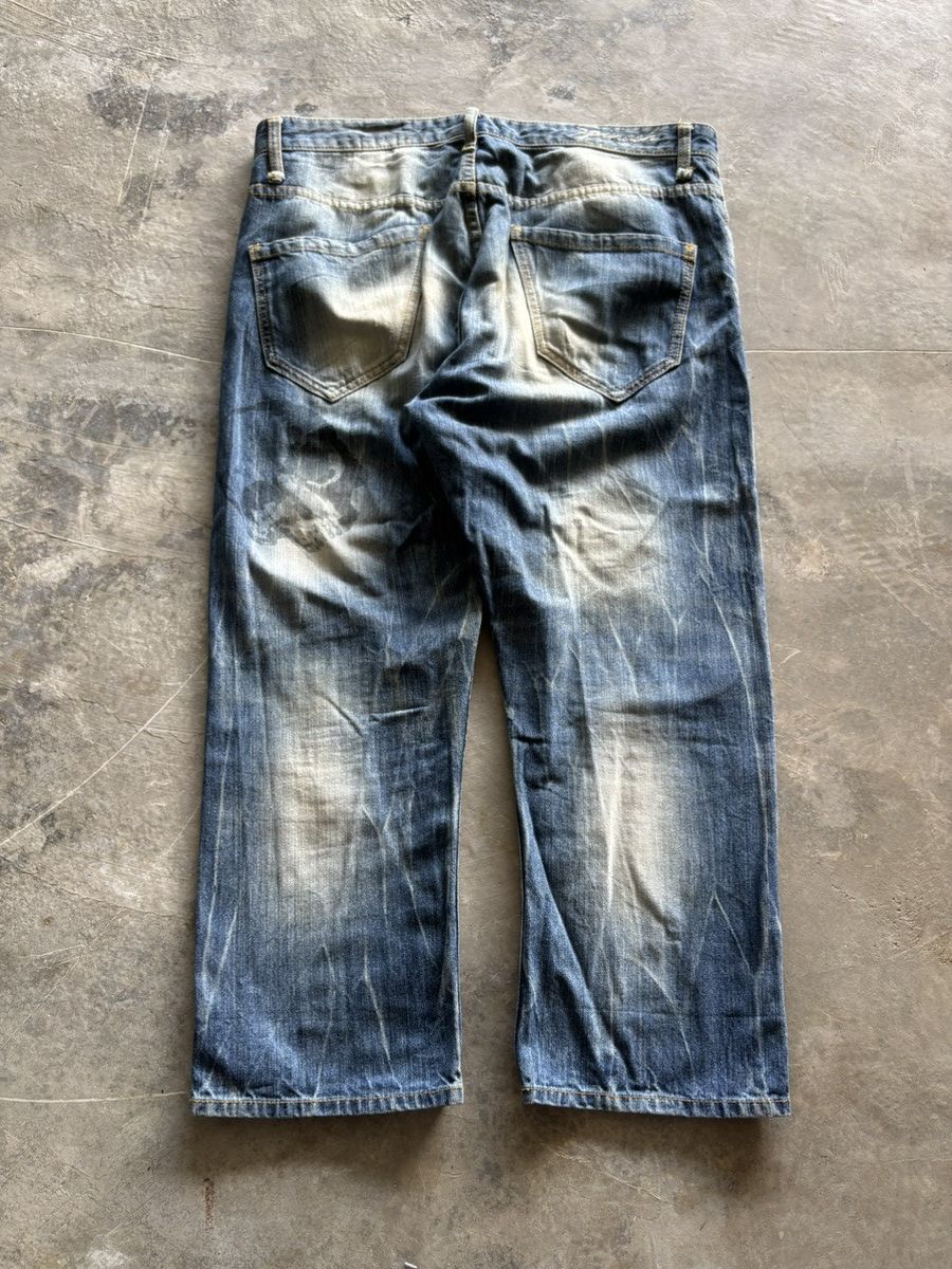 Hysteric Glamour RUSTY WASHED spinash poem skull punk grunge cropped style Size US 37 - 12 Thumbnail