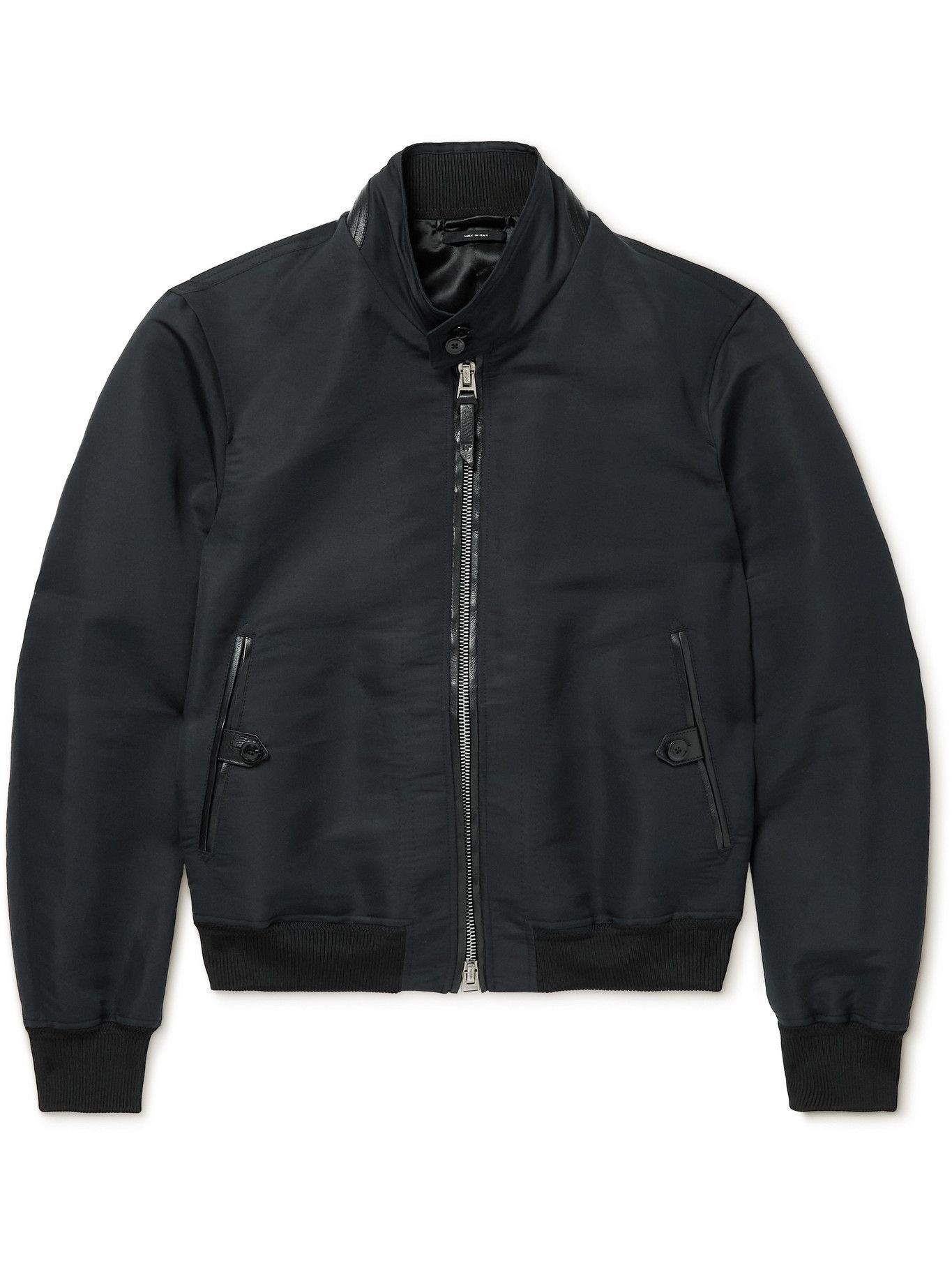 image of Tom Ford O1W1Db10124 Bomber Jacket In Black, Men's (Size Small)