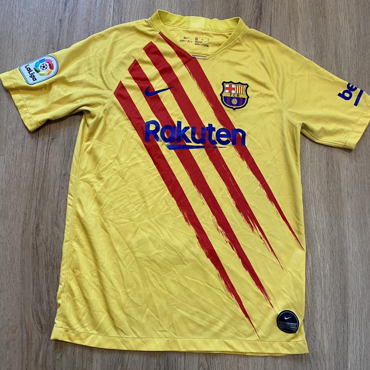 Nike 2021-22 FC Barcelona Nike Away La Liga Football Shirt Size US S / EU 44-46 / 1 - 1 Thumbnail