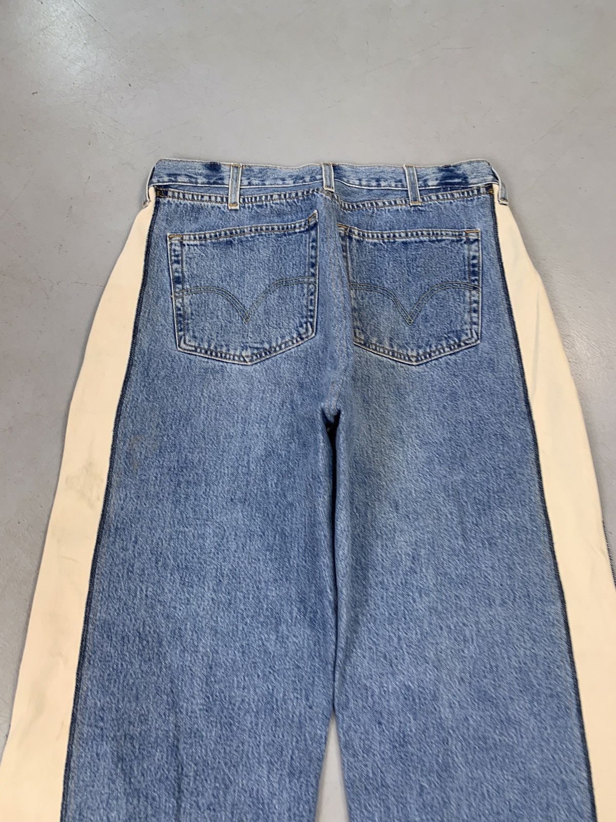 Levi's upcycled levis inseam stripes baggy fit denim Size US 34 / EU 50 - 8 Thumbnail