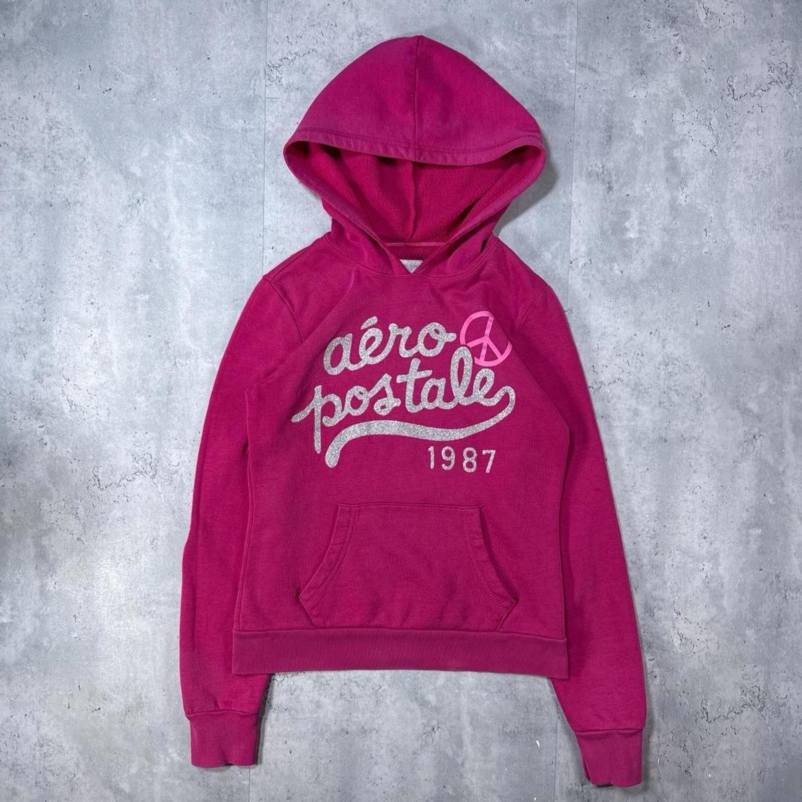 Aeropostale Y2K Aeropostale 00s Pink Hoodie Jacket Size S / US 4 / IT 40 - 1 Thumbnail