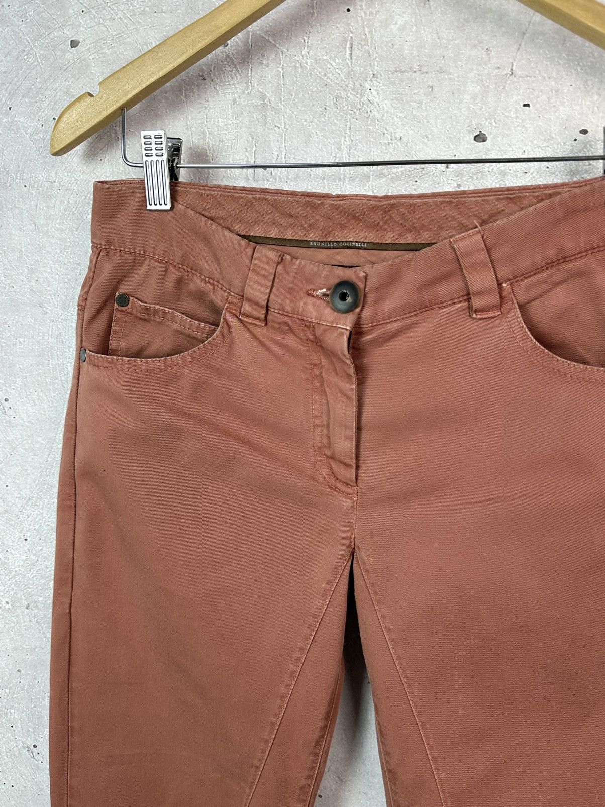 Brunello Cucinelli Brunello Cucinelli Made in Itay Brownish-Orange Pants Size 26" / US 2 / IT 38 - 5 Thumbnail