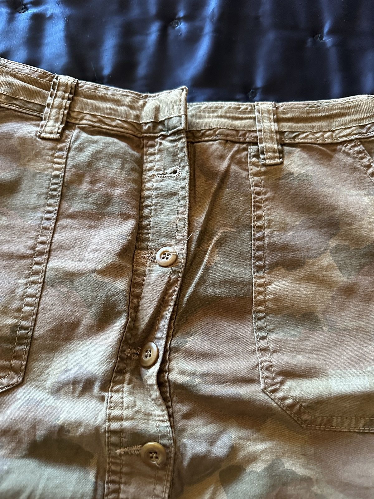 Anthropologie Camo Army Mini Skirt Size 32" / US 10 / IT 46 - 5 Thumbnail