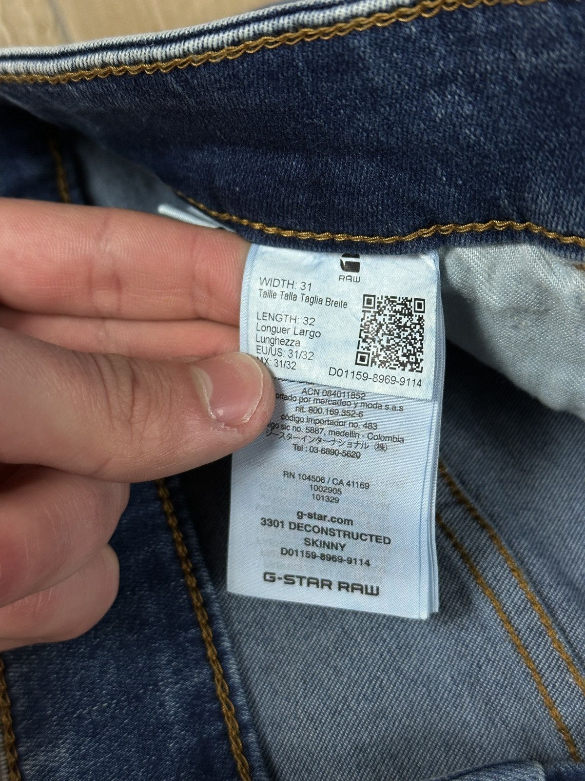 G-Star NEW!!! G-Star Raw 3301 Deconstructed Skinny Denim Jeans Size US 31 - 6 Thumbnail