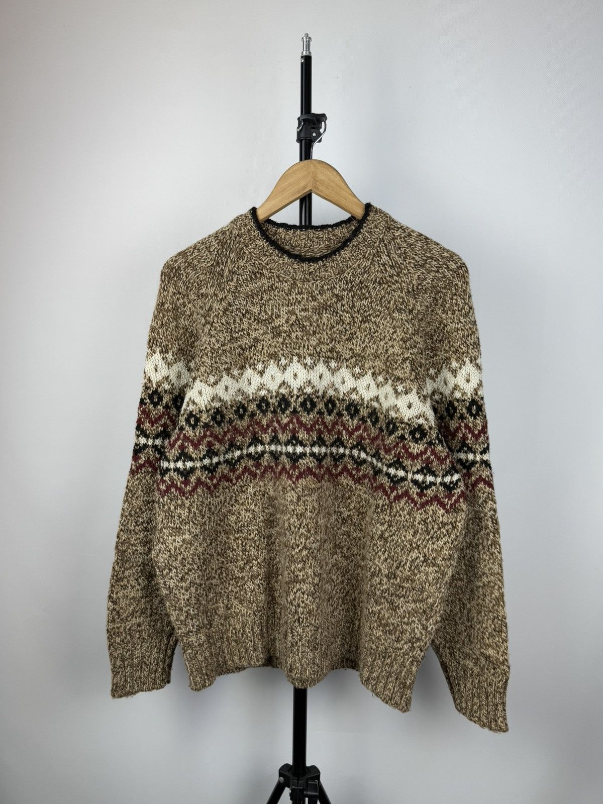 Vintage Vintage 90s Japanese style Native Hand Made Knit Sweater Size US M / EU 48-50 / 2 - 1 Thumbnail