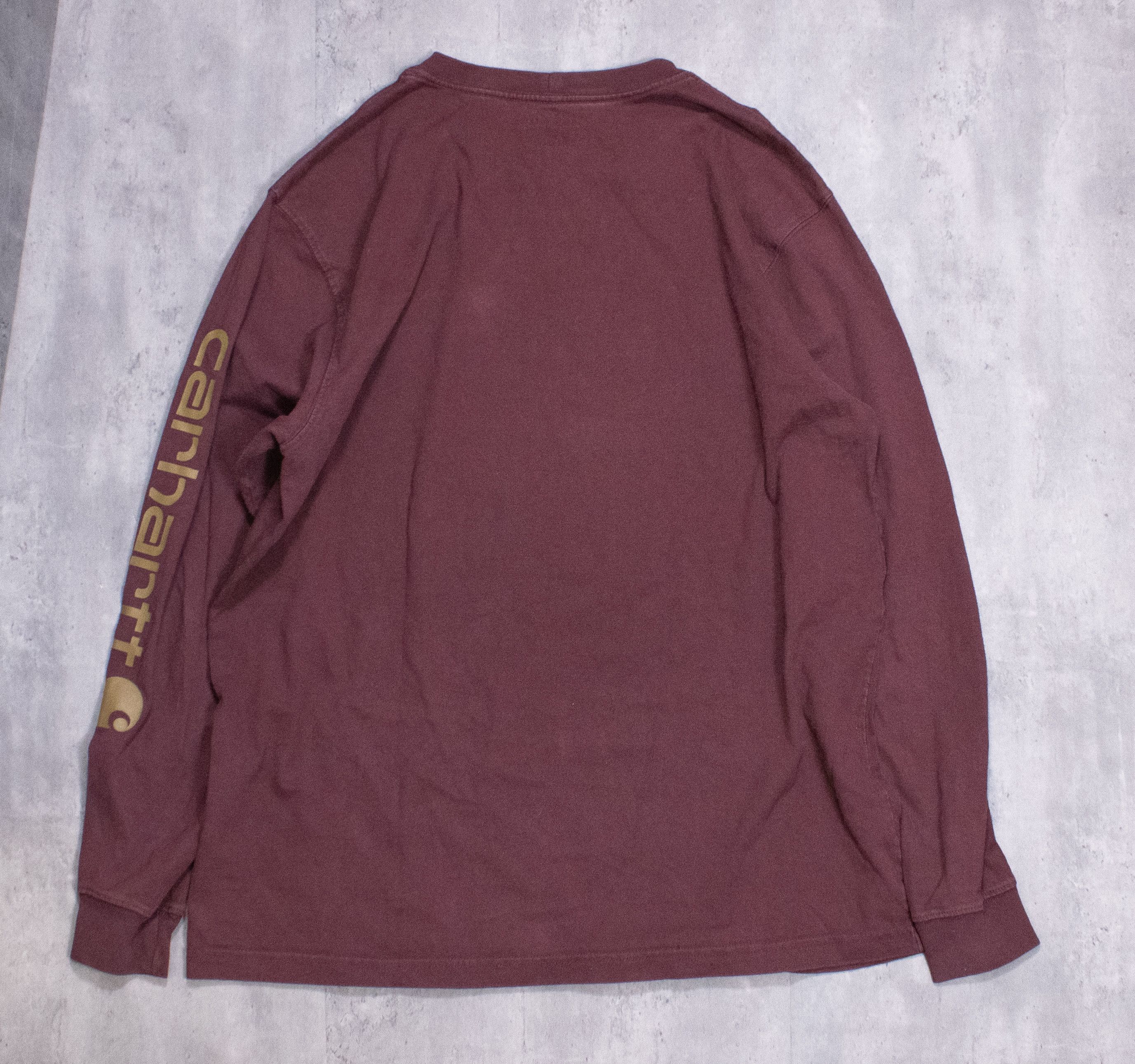 Carhartt Carhartt Loose Fit Burgundy Long Sleeve T-Shirt Size US L / EU 52-54 / 3 - 10 Thumbnail