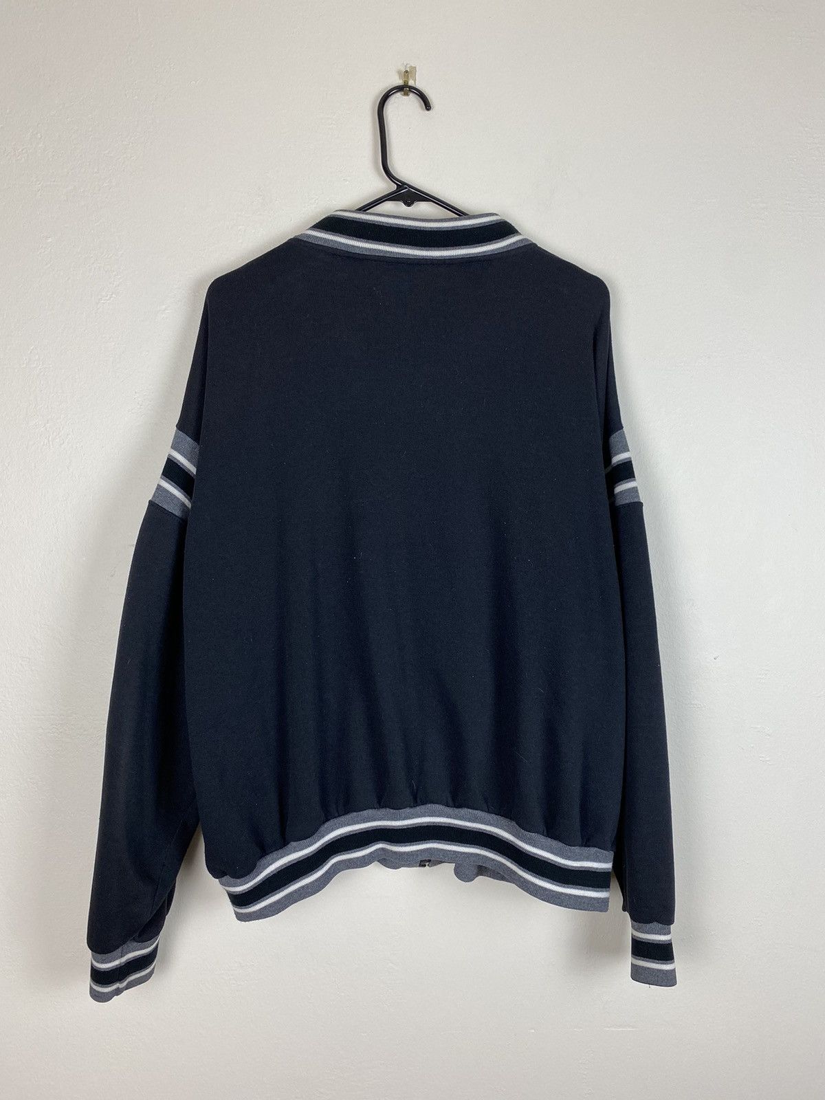 Christian Dior Monsieur Vintage Christian Dior Fleece Jacket Grey Stripe Size US XL / EU 56 / 4 - 7 Thumbnail