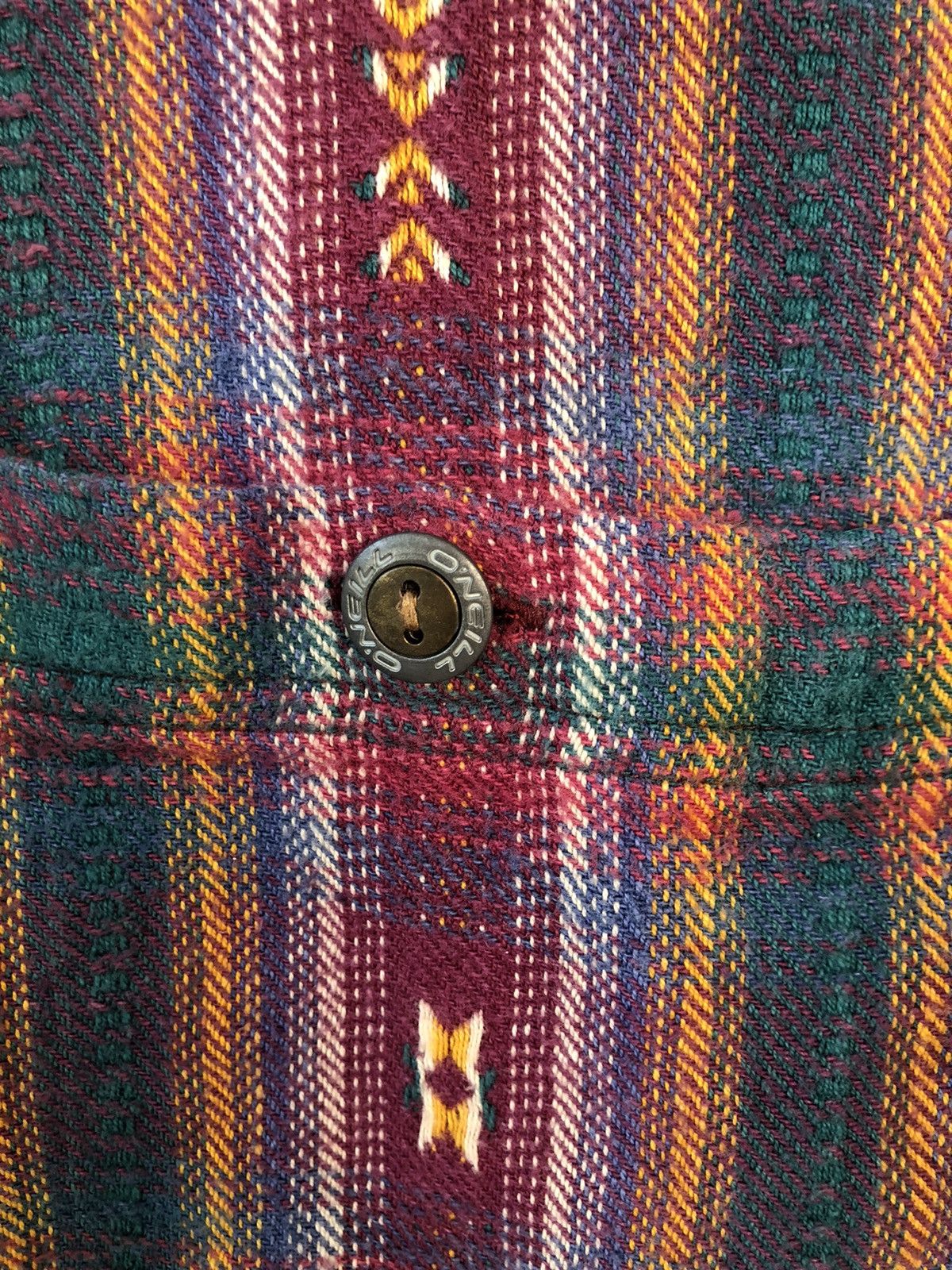 O'Neill × Vintage Vintage ONEILL Hoodie Button Heavy Shirt Size US L / EU 52-54 / 3 - 7 Thumbnail