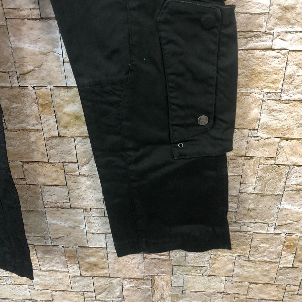 HYDROGEN DL Hydrogen H2J Black Cargo Multipocket Pants #A78 Size US 34 / EU 50 - 15 Thumbnail