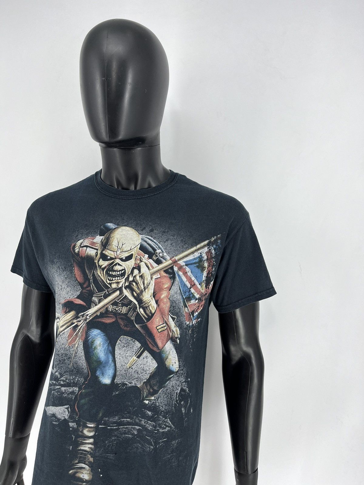 Band Tees Faded Iron Maiden The Trooper Heavy Metal Band Tee Size M Size US M / EU 48-50 / 2 - 4 Thumbnail