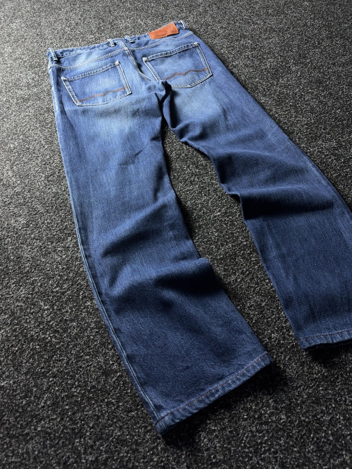 Hugo Boss Luxury y2k BOSS Orange Regular Fit Denim Jeans Blue Wash Size US 30 / EU 46 - 9 Thumbnail