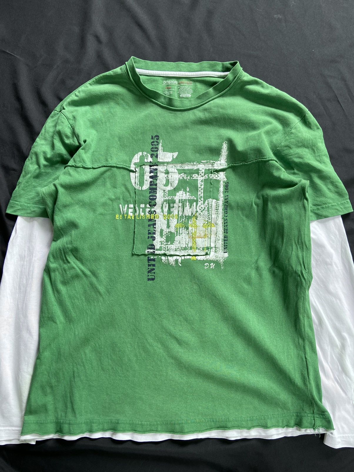 14th Addiction DOUBLE LAYER UNITED JEANS COMPANY 2005 LONG SLEEVE Size US L / EU 52-54 / 3 - 3 Thumbnail