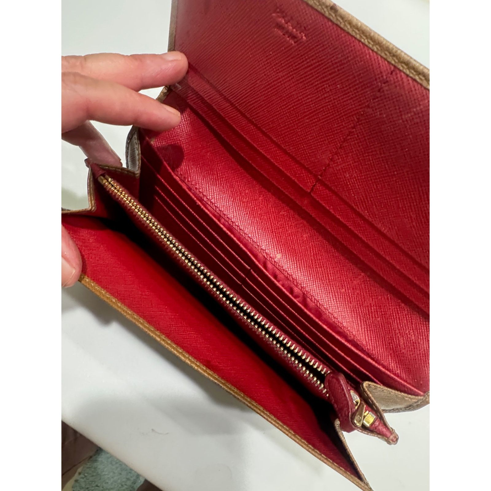 Prada Prada Brown Leather wallet Size ONE SIZE - 3 Thumbnail