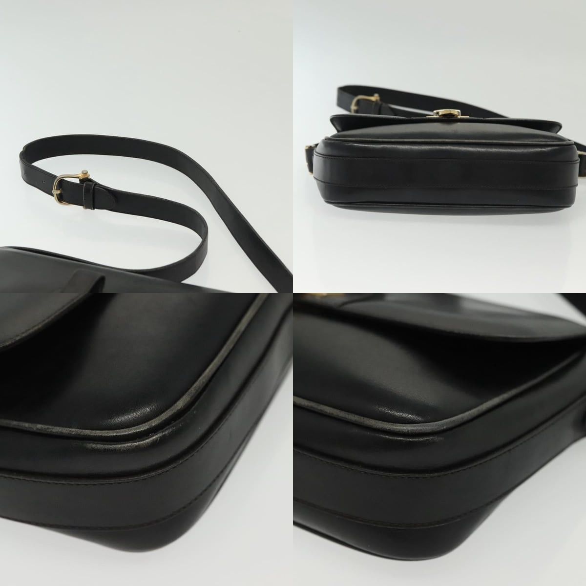 Celine CELINE Shoulder Bag Leather Navy Gold Size ONE SIZE - 10 Thumbnail