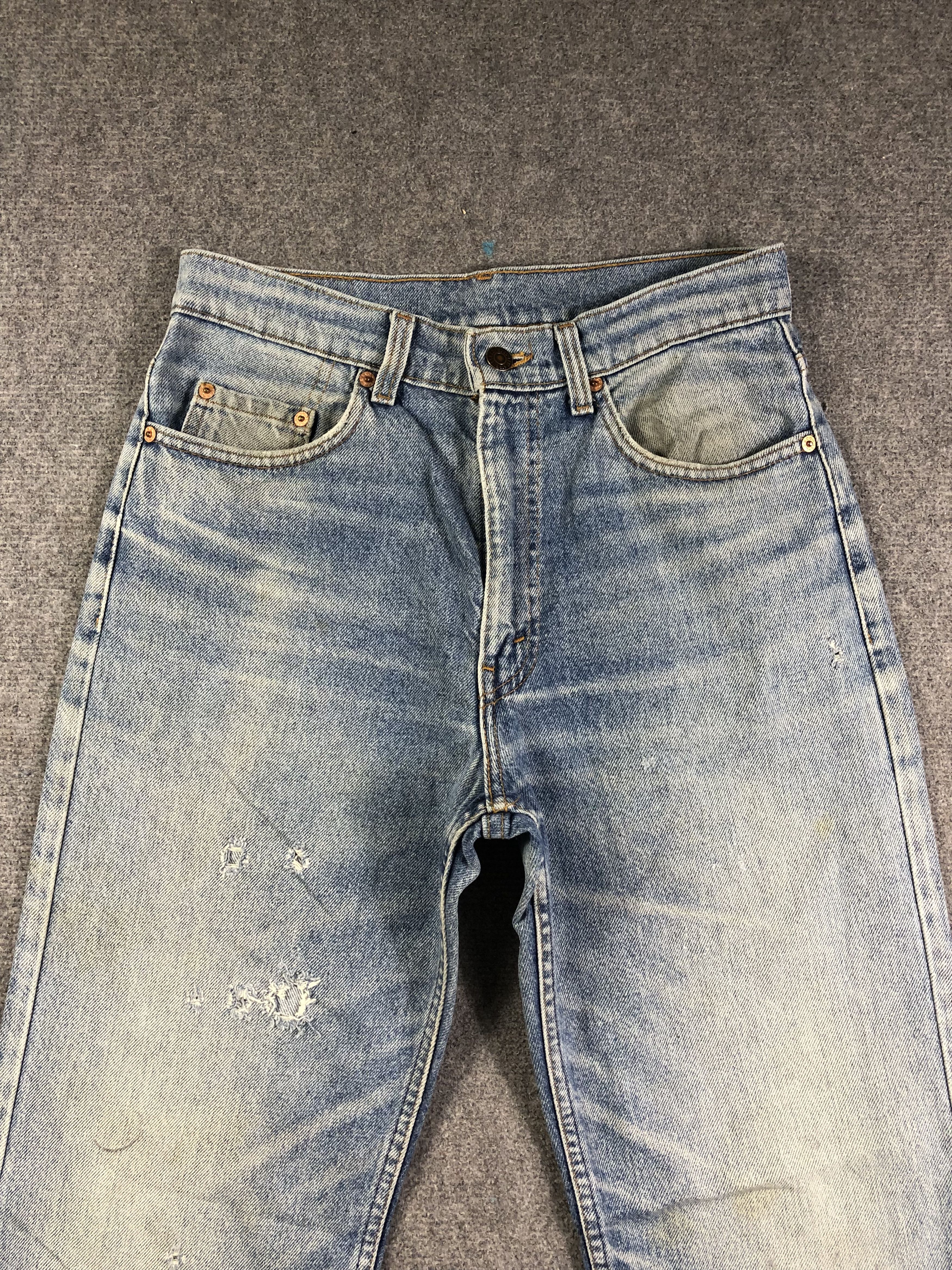 Levi's Wash Blue Levis Denim Jeans 29x31.5 Size US 29 - 2 Thumbnail