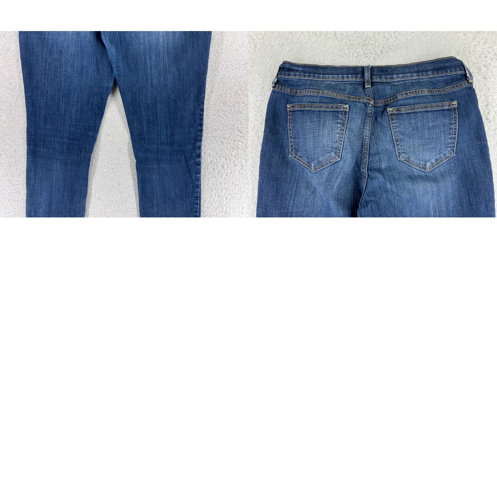 Old Navy Old Navy Jeans Womens 6 Blue Denim Skinny 5-Pocket Regular Crop Comfort Slimming Stretch Cotton Blend Size 28" / US 6 / IT 42 - 10 Thumbnail