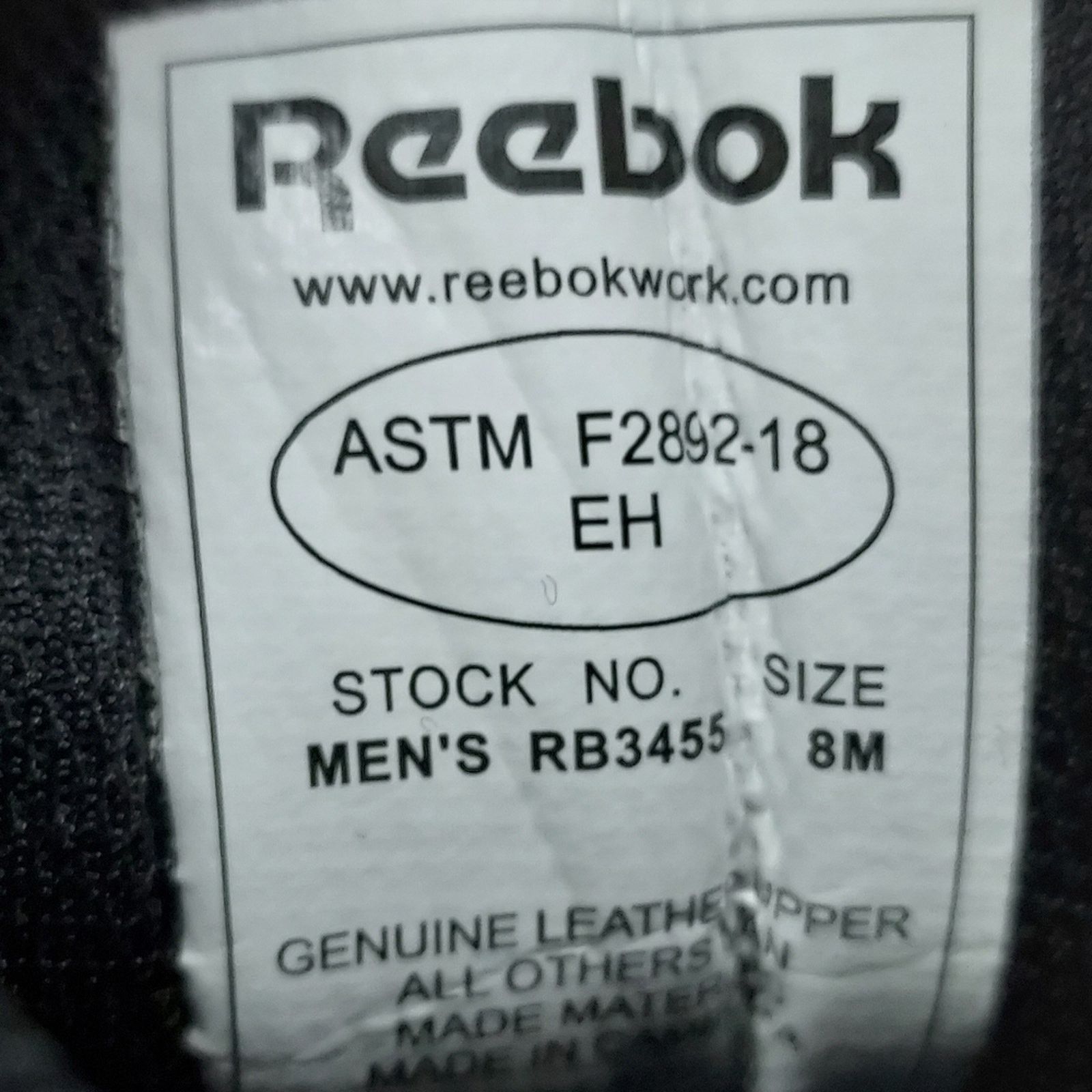 Reebok Reebok Mens | Black | Trail GripSide Zip Combat Boots Size 8 Size US 8 / EU 41 - 8 Thumbnail