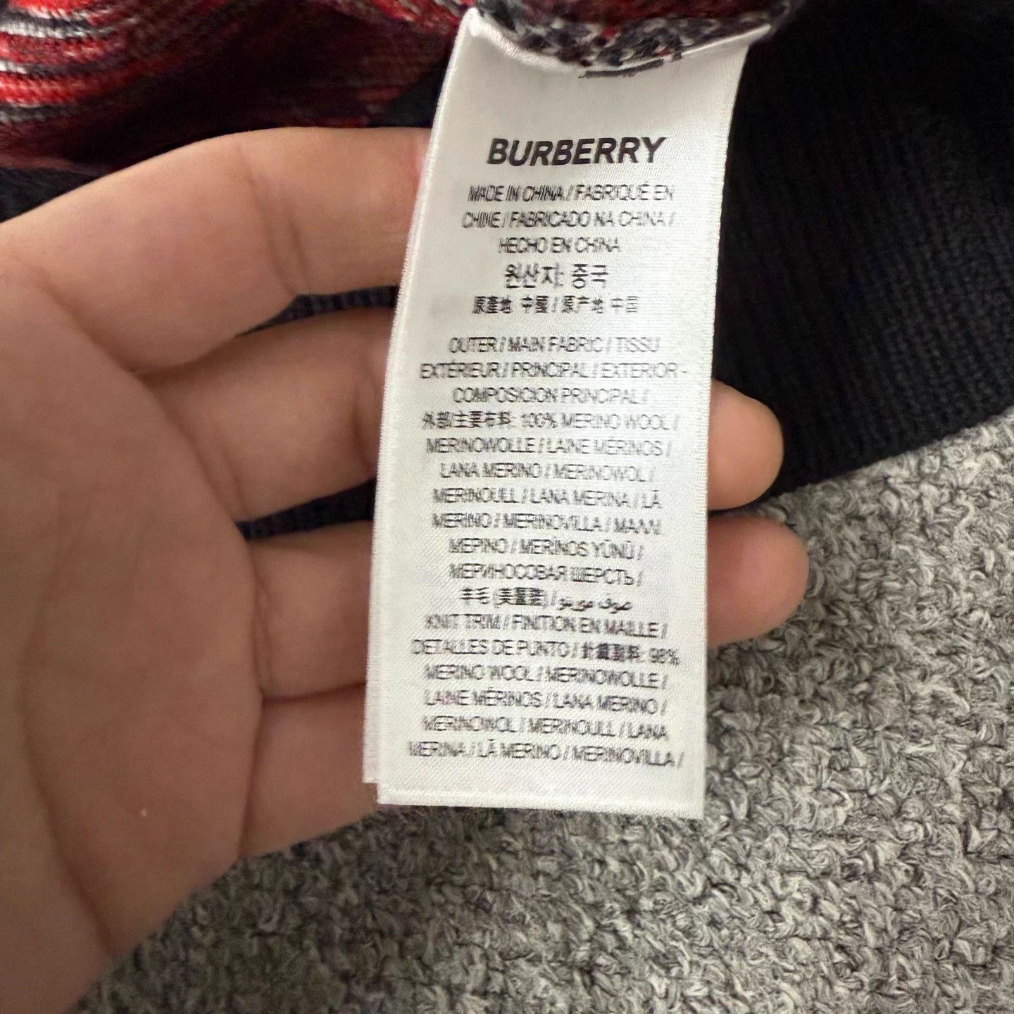 Burberry Burberry Wool Check Knit Sweater Size S Size US S / EU 44-46 / 1 - 4 Thumbnail