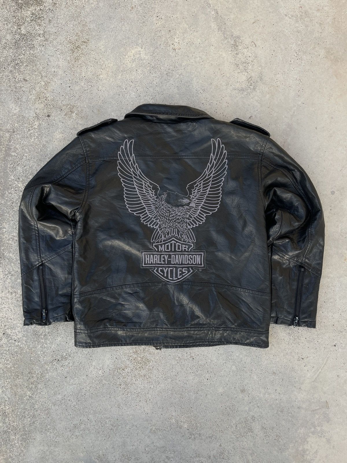 Harley Davidson Harley Davidson Y2K Moto Racing Leather Jacket Size US S / EU 44-46 / 1 - 3 Thumbnail