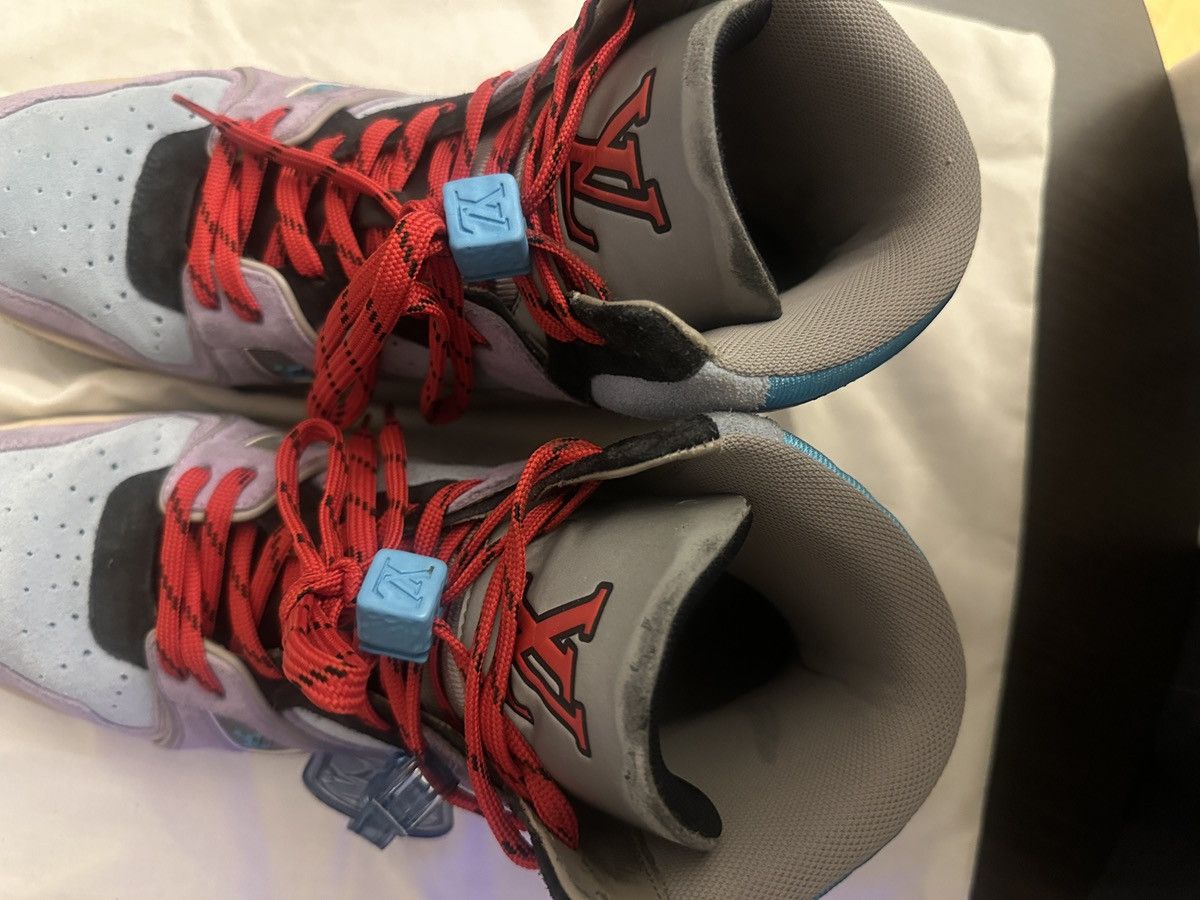 Louis Vuitton Louis Vuitton X Virgil Trainer 508 Sneaker Blue Purple Size US 6 / EU 39 - 8 Thumbnail