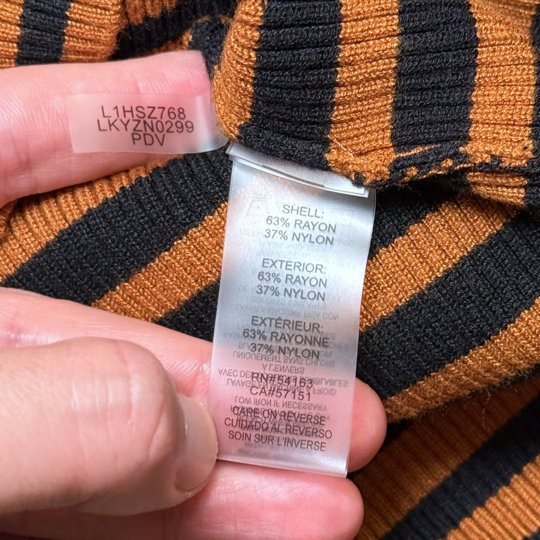 Karl Lagerfeld Karl Lagerfeld Paris Striped Henley Sweater Womens Size M Size M / US 6-8 / IT 42-44 - 6 Thumbnail