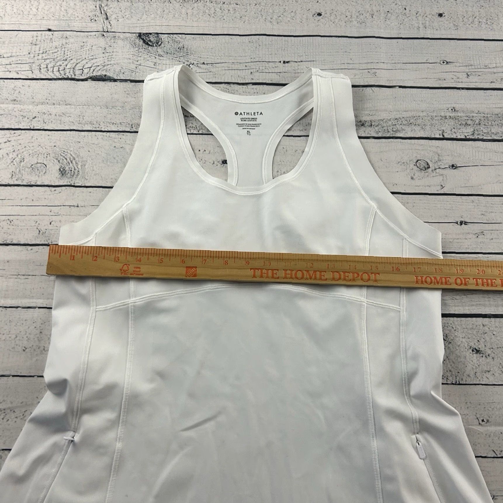 Athleta VINTAGE Athleta Levitate Dress Women's XL White Size XL / US 12-14 / IT 48-50 - 4 Thumbnail