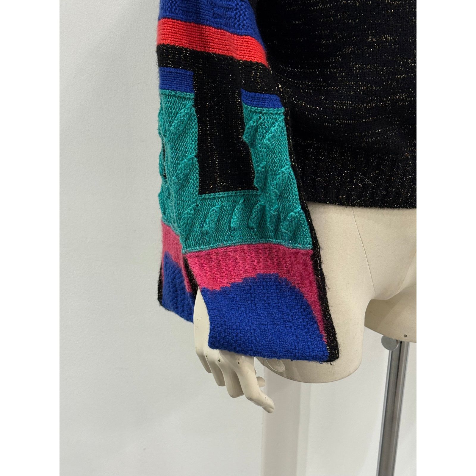 Chanel F/W1994 Chanel geometric color-block intarsia sweater Size S / US 4 / IT 40 - 3 Thumbnail
