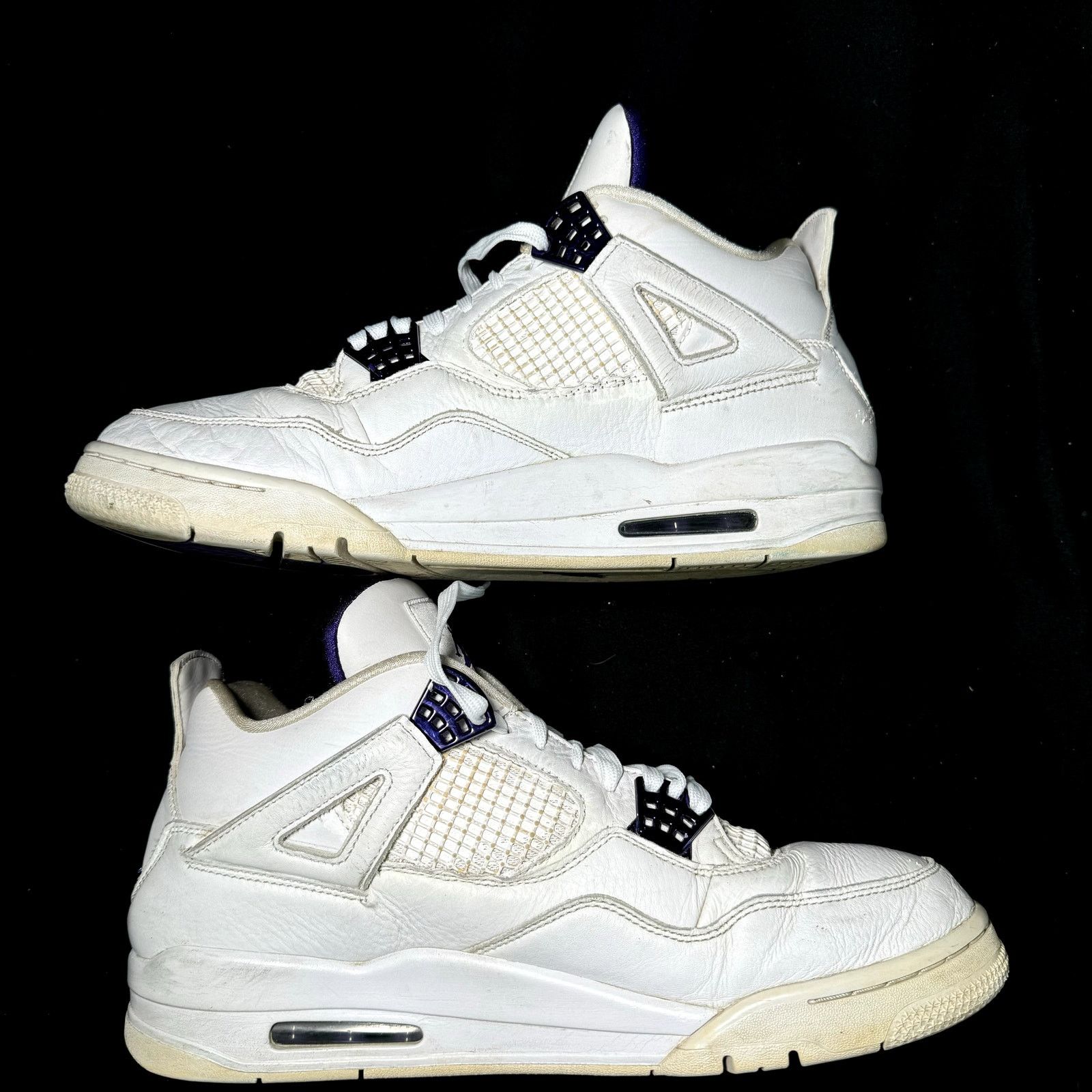 Jordan Brand × Nike Size 11.5 - Air Jordan 4 Retro Purple Metallic Men's Shoes Size US 11.5 / EU 44-45 - 2 Thumbnail