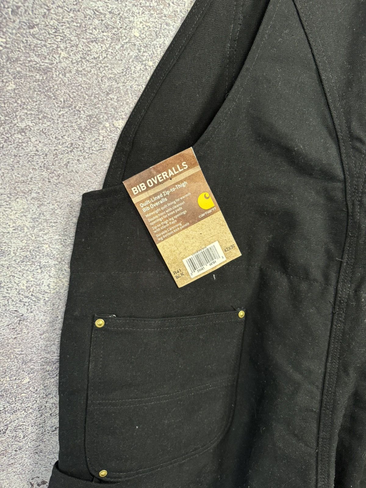 Carhartt NWT Carhartt double knee overall Black fit 42x30 Size US 42 / EU 58 - 14 Thumbnail