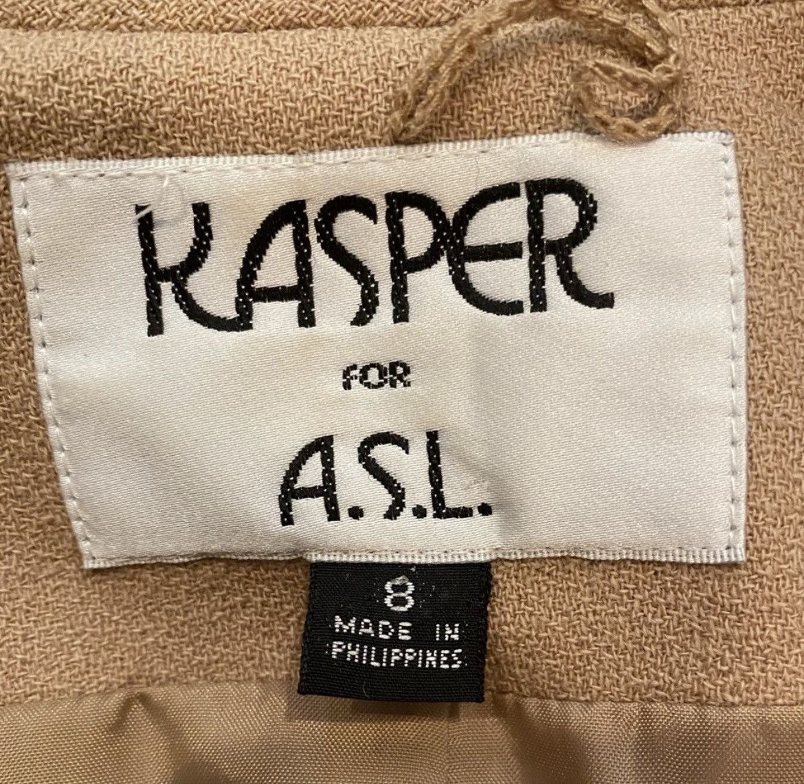 Kasper VTG Kasper 100% Wool Camel Blazer-Professional Size-8 Size M / US 6-8 / IT 42-44 - 3 Thumbnail