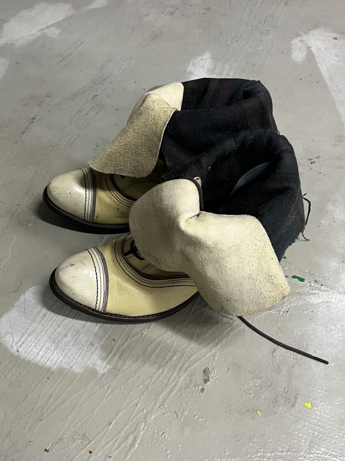 KMRii Vintage Alfredo Bannister Chloe Style Fold Boots With Heels Size US 5 / IT 35 - 4 Thumbnail