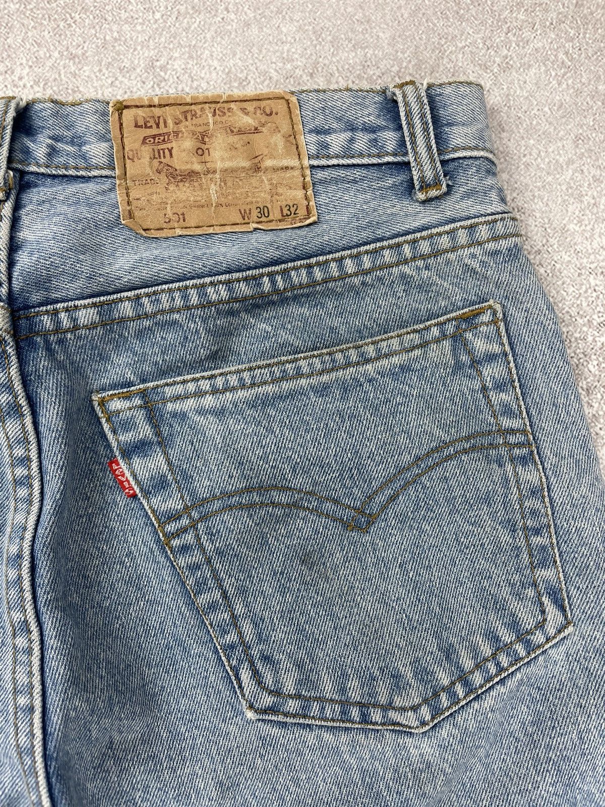 Levi's × Levi's Vintage Clothing Vintage Levis 501 Distressed Faded Blue Jeans Very Rare Size US 30 / EU 46 - 12 Thumbnail