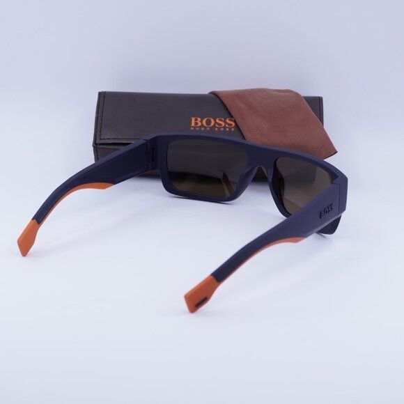 Hugo Boss Hugo BOSS 1498/S 0LOX ZV Sunglasses Blue Rectangle Frame Size ONE SIZE - 9 Thumbnail