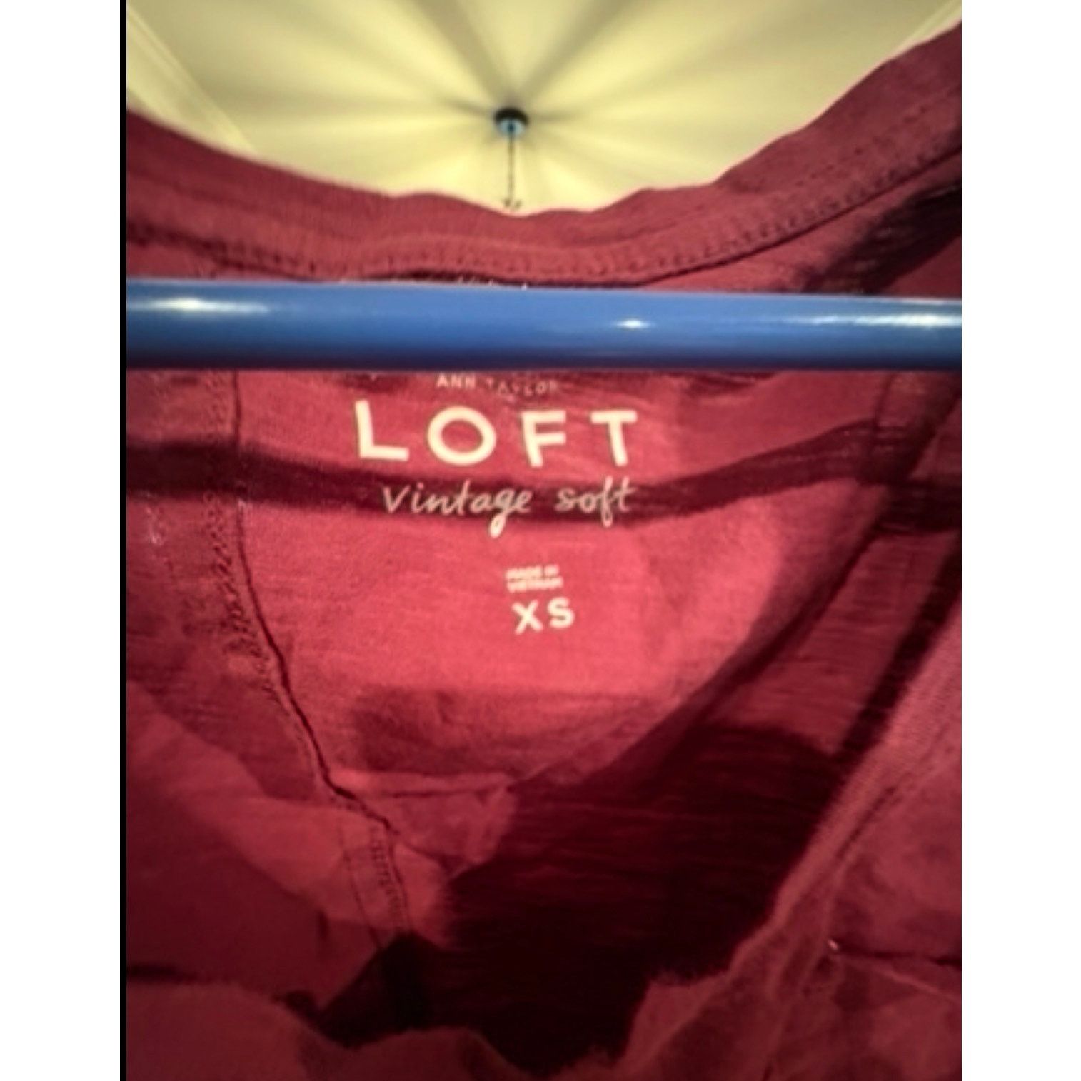 Loft LOFT Vintage Soft Tee Women’s XS (0–2) Red Short Sleeve Size XS / US 0-2 / IT 36-38 - 3 Thumbnail