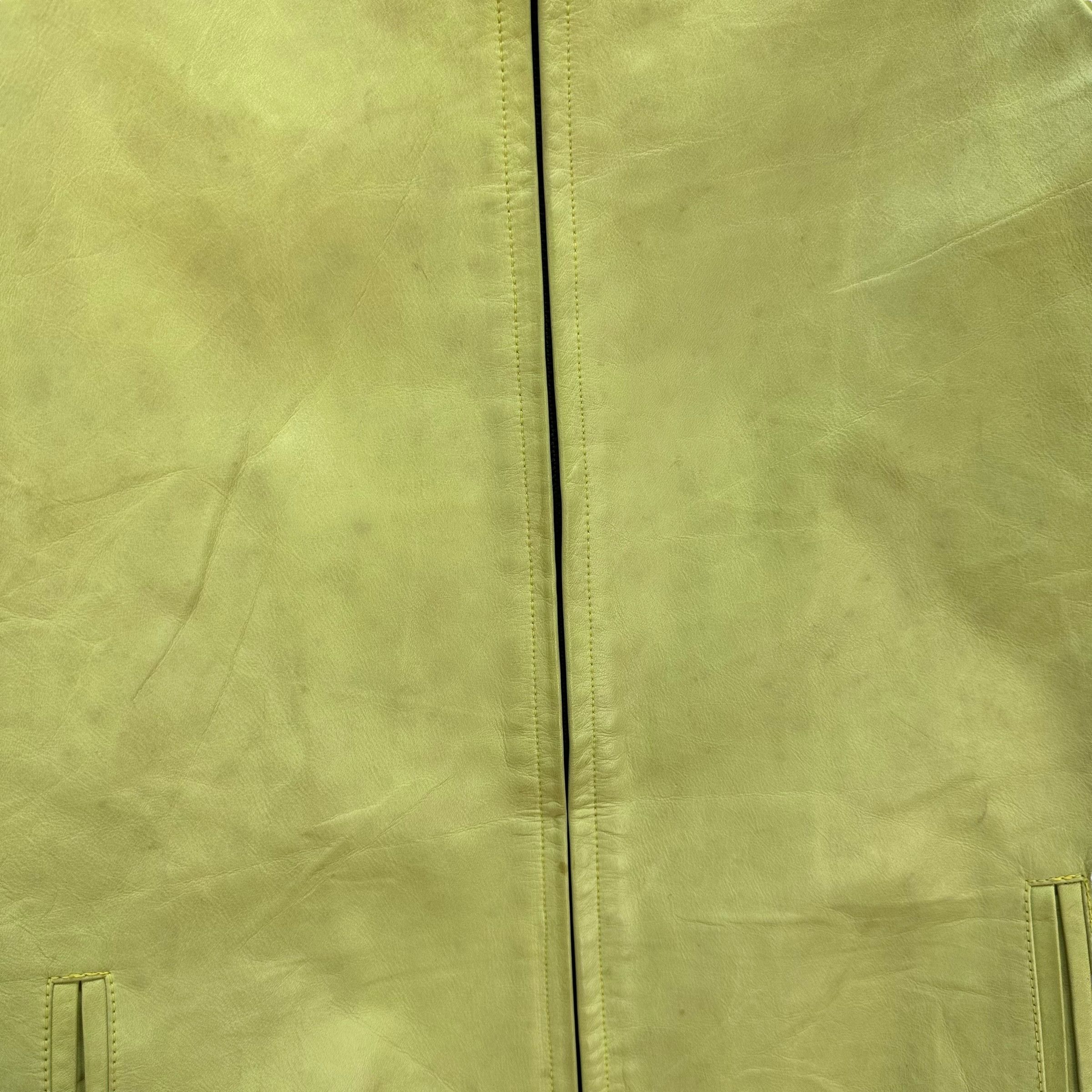 NEXUSVII NEXUS 7 NEXUS Vii AW05 Lime Green Leather Jacket #1202 Size US M / EU 48-50 / 2 - 5 Thumbnail