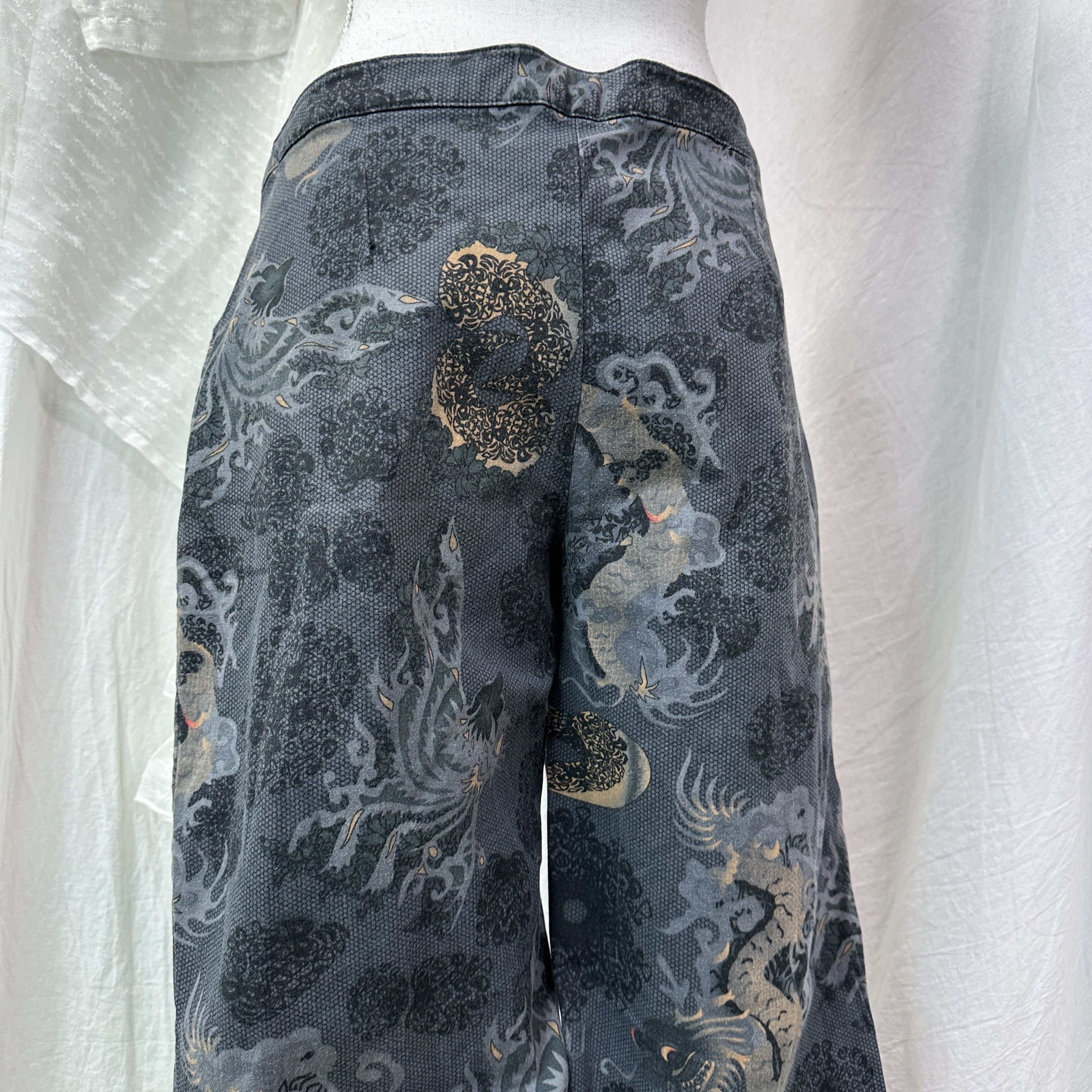 Vintage Vintage Streetwear Dragon Tiger Fullprint Jeans Y2K Size 38" / US 16 / IT 52 - 8 Thumbnail