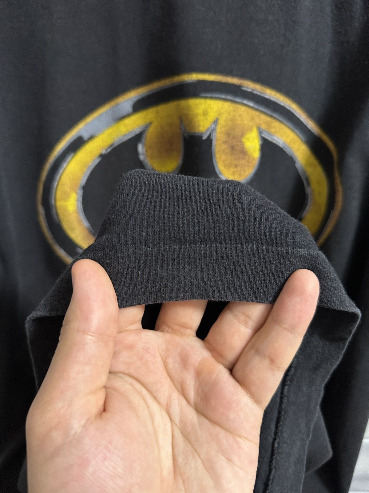 DC Comics Very Rare Vintage T-Shirt Batman 1989’ Big Logo Size US L / EU 52-54 / 3 - 8 Thumbnail