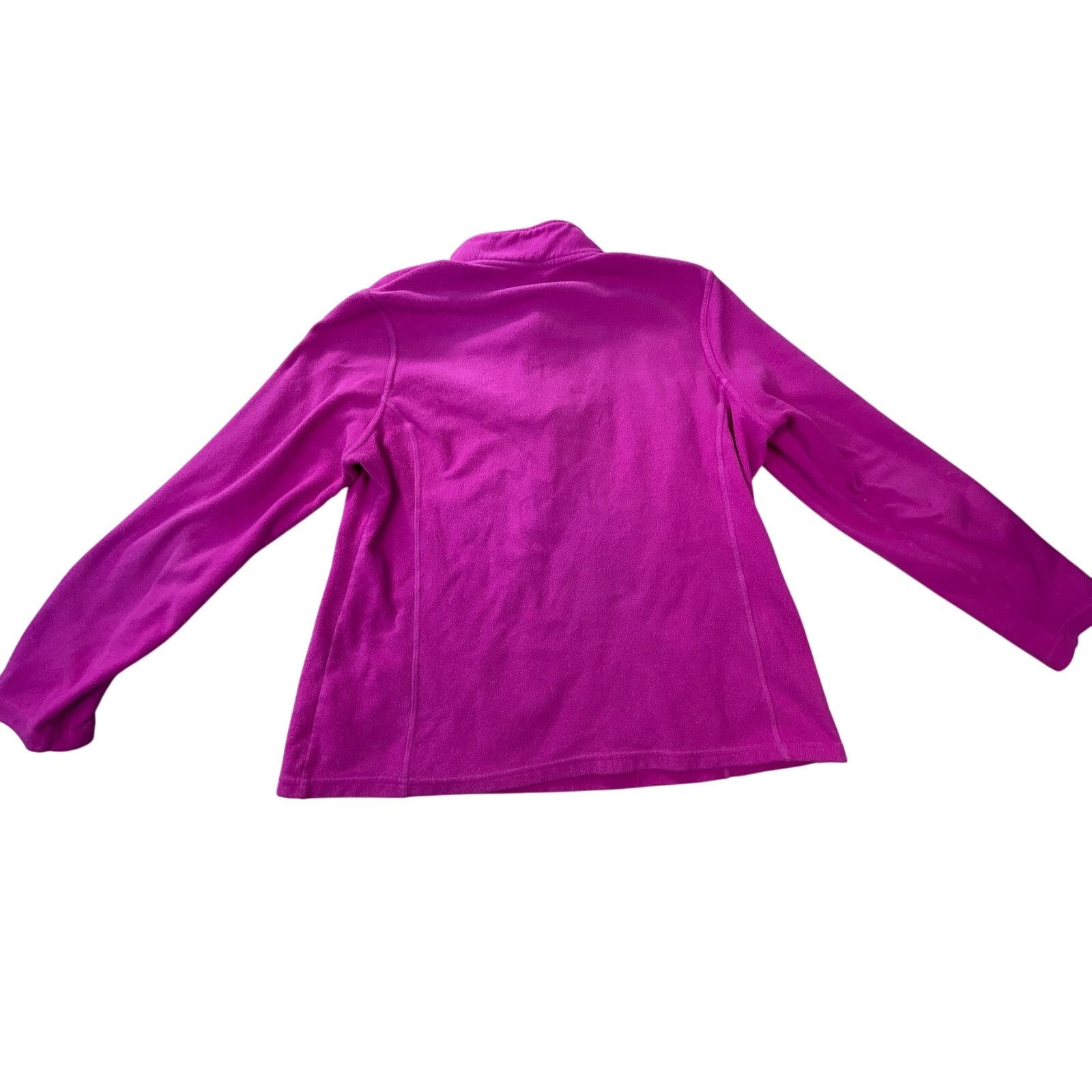 Champion Champion Pink Long Sleeved 1/4 Zip Fleece Top Size XL Size XL / US 12-14 / IT 48-50 - 2 Thumbnail