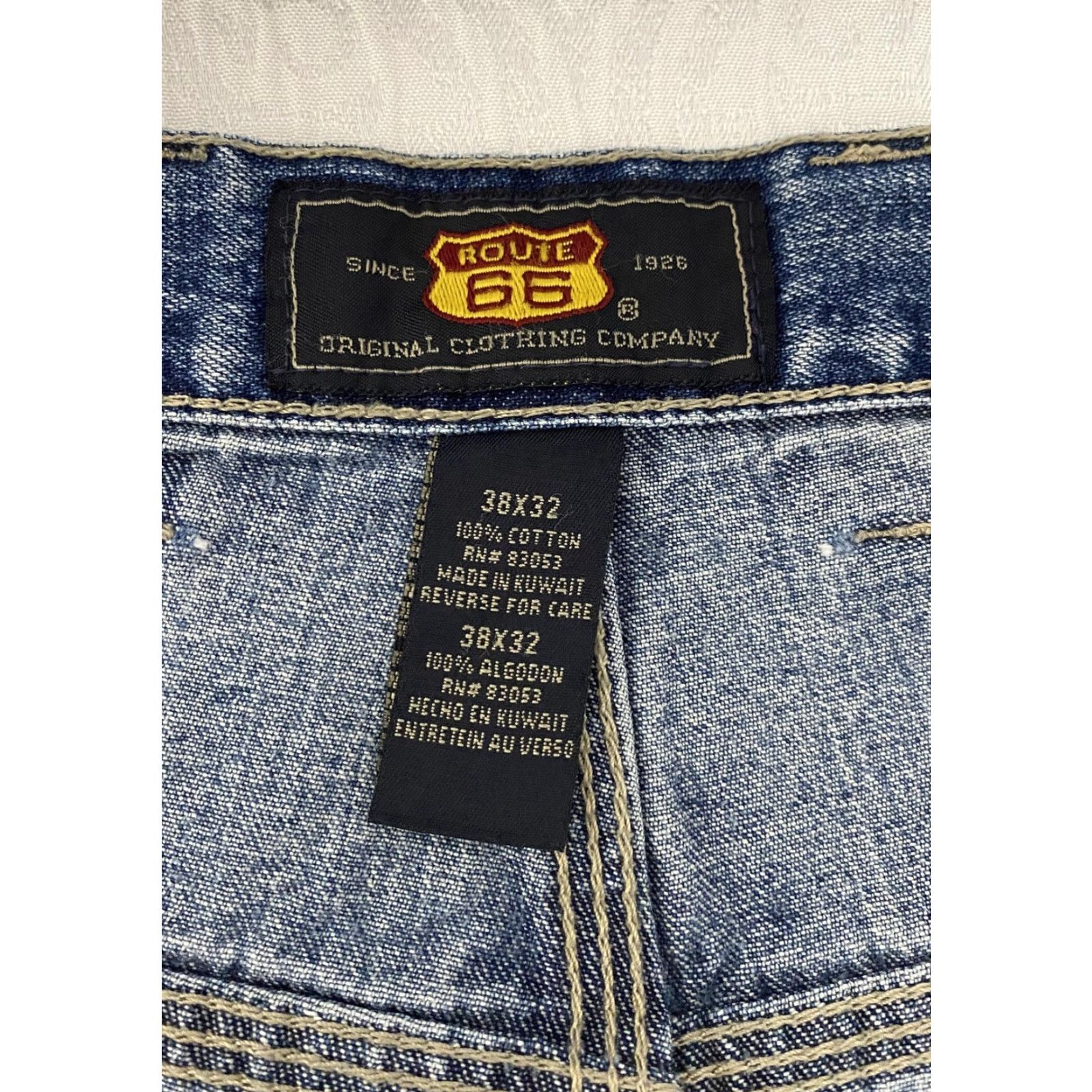 Route 66 Route 66 Jeans Mens 38x32 Carpenter Denim Workwear Pockets Relaxed Fit Blue Cargo Pocket Straight 90s Retro Mens Size US 38 / EU 54 - 4 Thumbnail