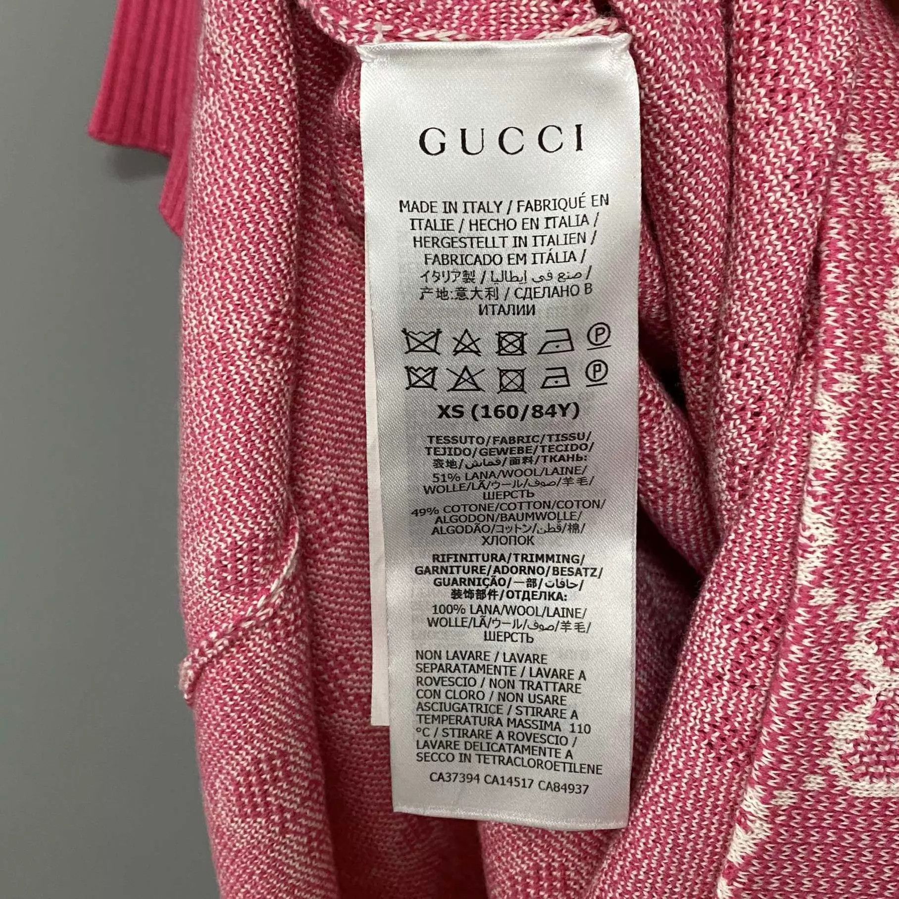 Gucci GUCCI pink jacquard all-over print knit dress women's XS Size XS / US 0-2 / IT 36-38 - 4 Thumbnail